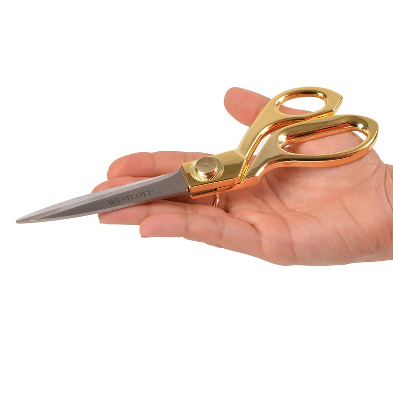 Westcott 17196 8-Inch Stainless Steel Gold Scissors For Office and Home - Image 5